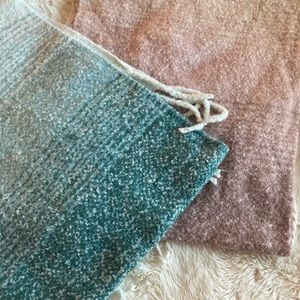 Bundle of 2 Mer Sea Throws Shawl Wrap Blankets
